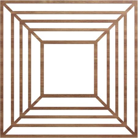 Ekena Millwork Raven Wood Fretwork Pierced Ceiling Medallion, Walnut, 20"OD x 7 3/8"ID x 3/8"T CMWP20X20X0375RAWA